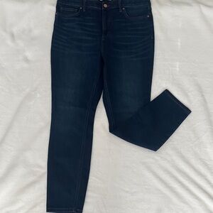 LC Lauren Conrad Women's Deep Indigo Skinny Jeans